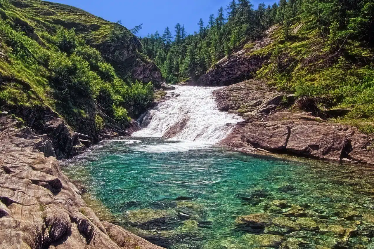 waterfall, torrent, mountain-8108692.jpg